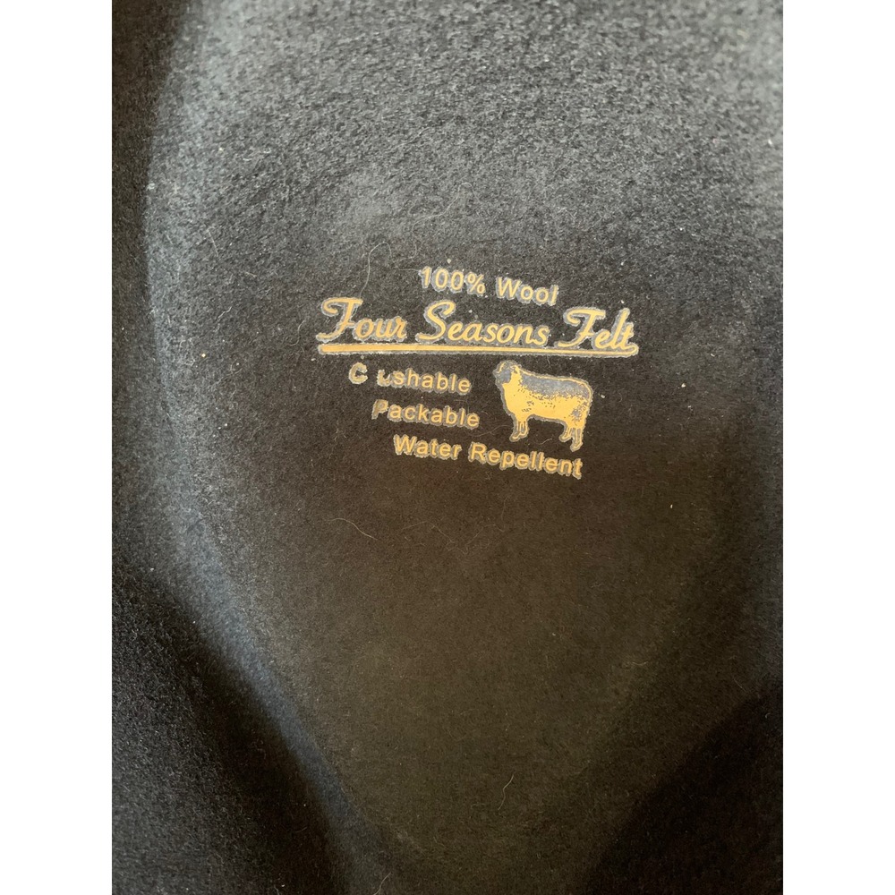 Biltmore‎ 1917 Wool Felt Fedora Crushable Packable Water Repellent Hat XLarge - Picture 3 of 6